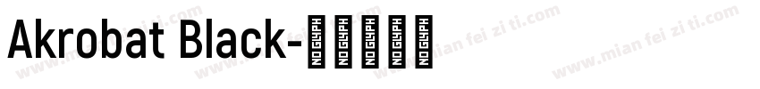 Akrobat Black字体转换